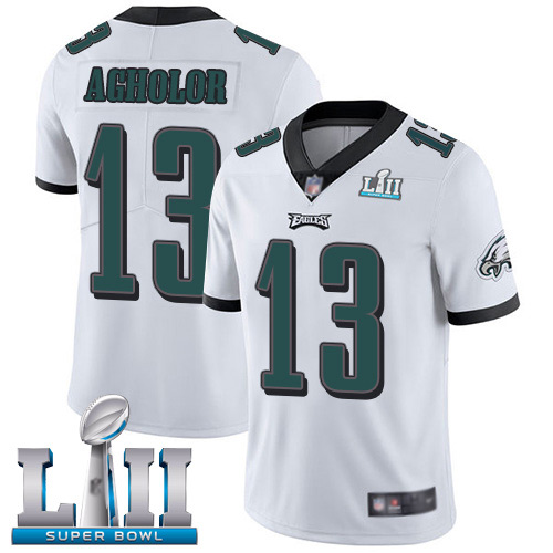 Men Philadelphia Eagles #13 Nelson Agholor White Vapor Untouchable NFL Jersey Limited Player Super Bowl LII->philadelphia eagles->NFL Jersey